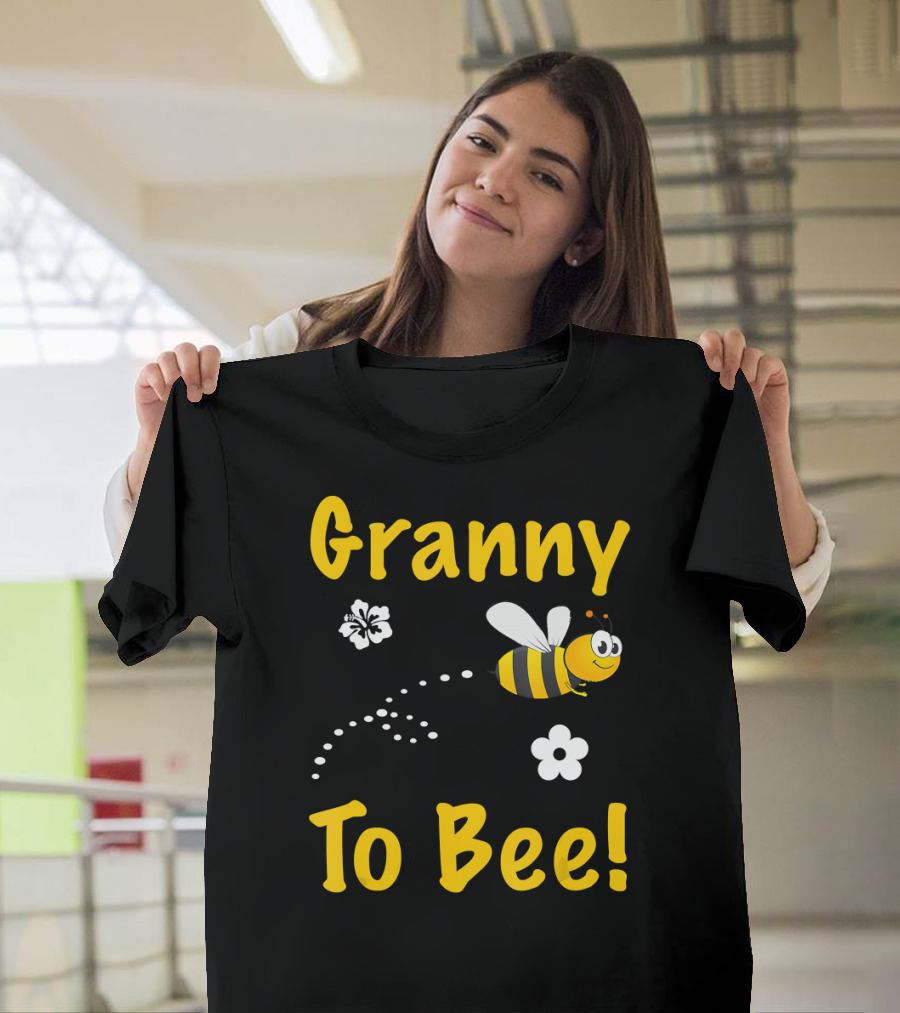 Granny To Bee Granny Bee Flowers T-Shirt