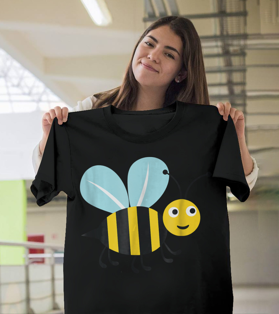 Happy Honey Bee Cute Cartoon T-Shirt