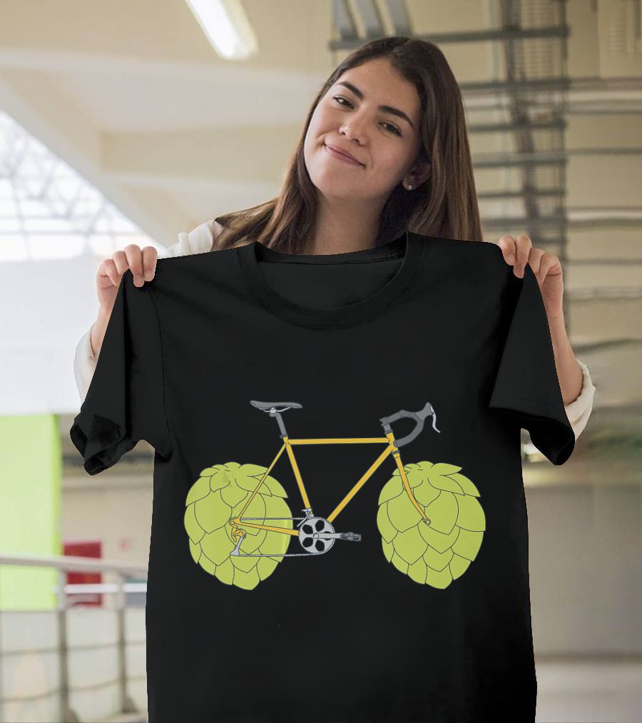 Hop Bike Beer Bicycle Cycle With Hops Wheels T-Shirt
