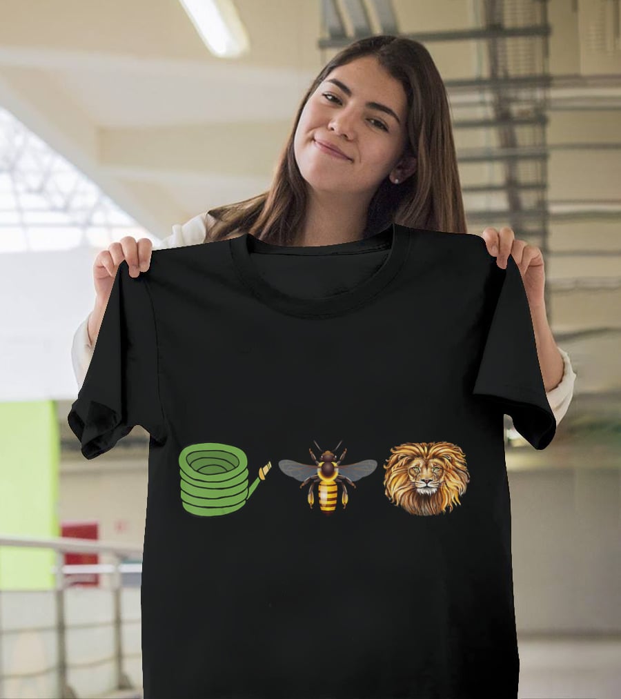 Hose Bee Lion Mane Emoji Sequence T-Shirt