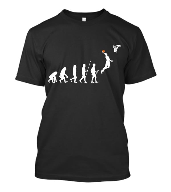 Evolution Of Man Playing Basketball Dunk T-Shirt