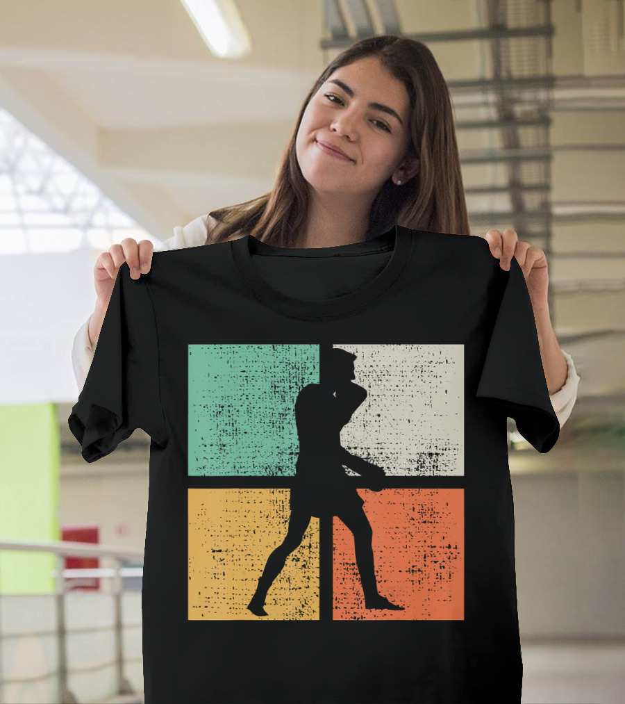 Vintage Boxing Boxer Silhouette Club T-Shirt