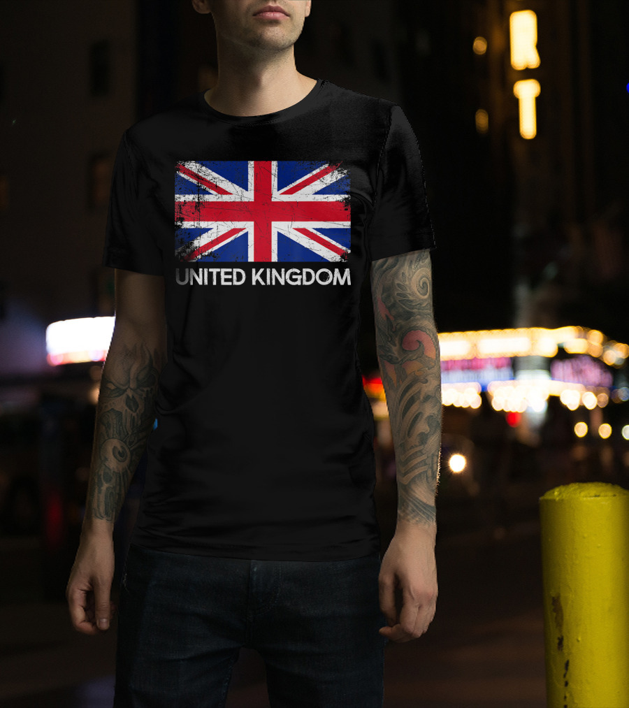 British Flag Vintage United Kingdom T-Shirt