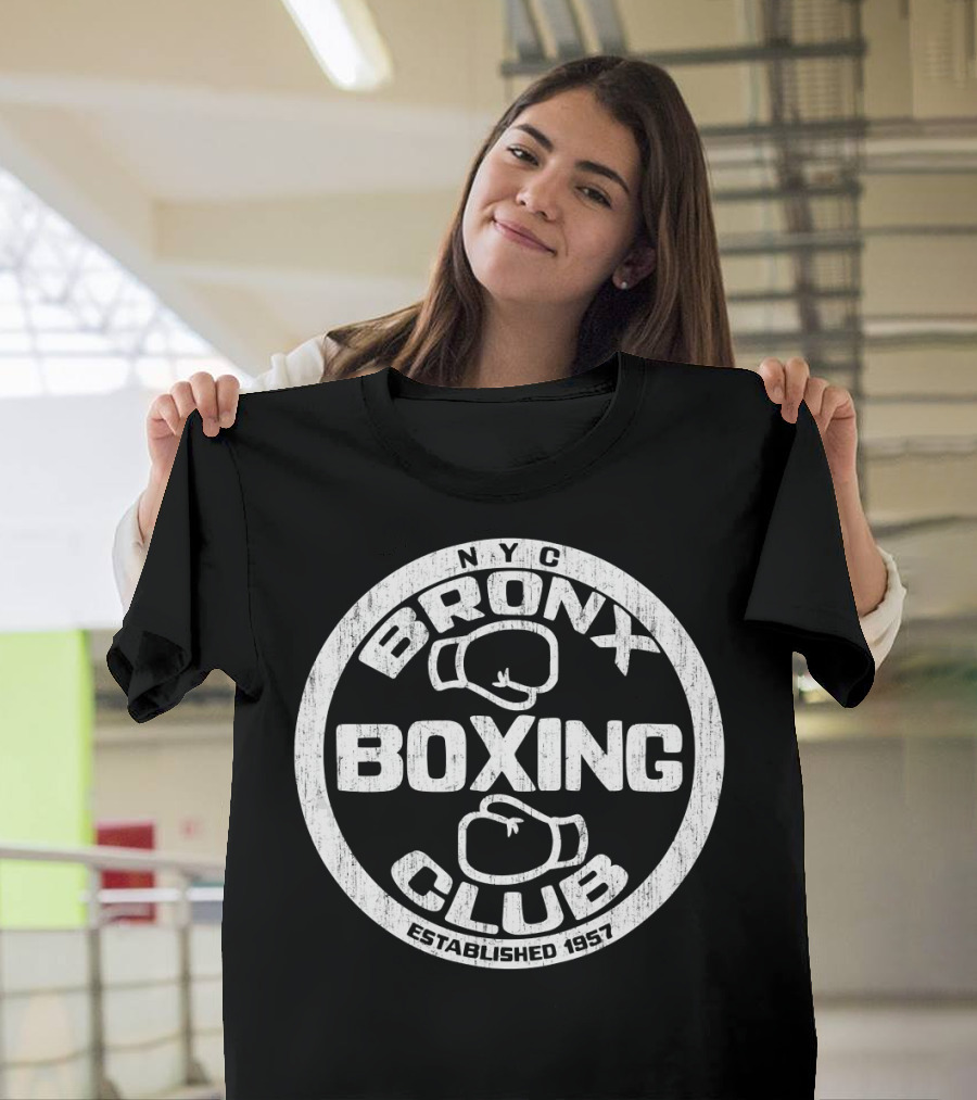 Bronx Boxing Club NYC Established 1957 Squared Circle T-Shirt