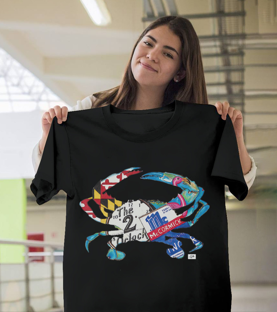 Maryland Blue Crab Baltimore McCormick Hon Two O'Clock T-Shirt
