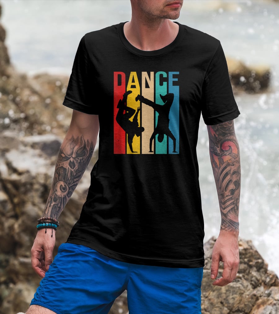 Breakdancing B Boy Dance Colorful T-Shirt