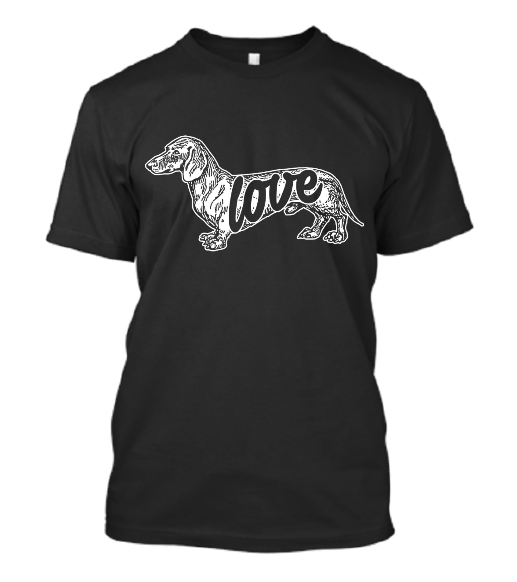 Love Dachshund Valentine Dog Breed Idea T-Shirt