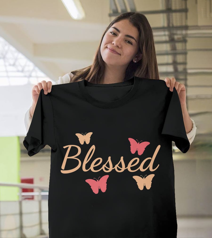 Blessed With Beautiful Butterflies T-Shirt