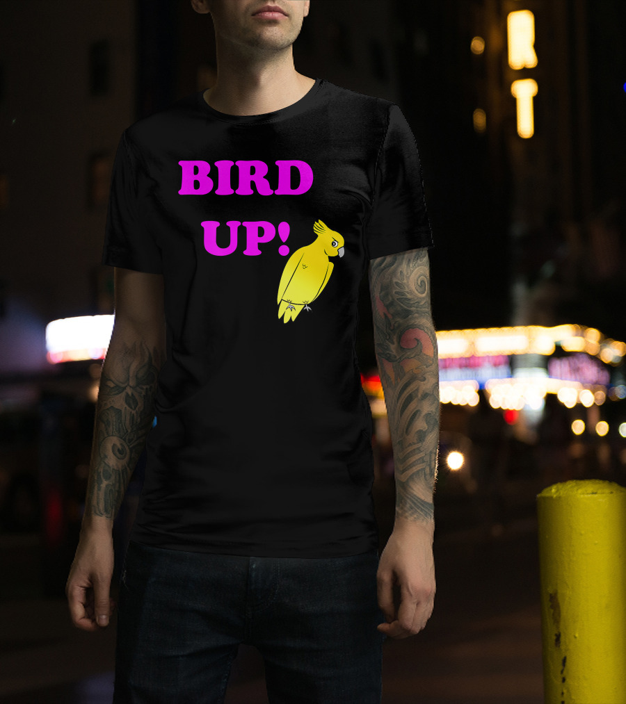 BIRD UP Yellow Parrot T-Shirt