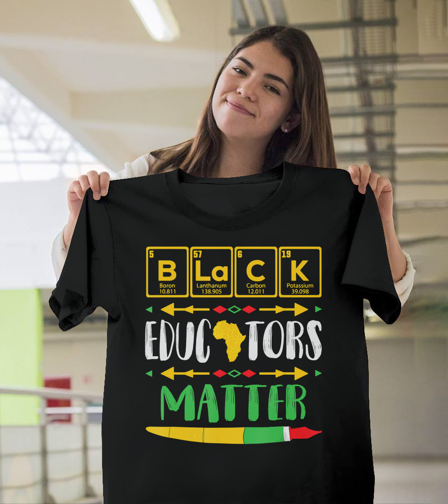 Black Educators Matter Africa Periodic Table T-Shirt