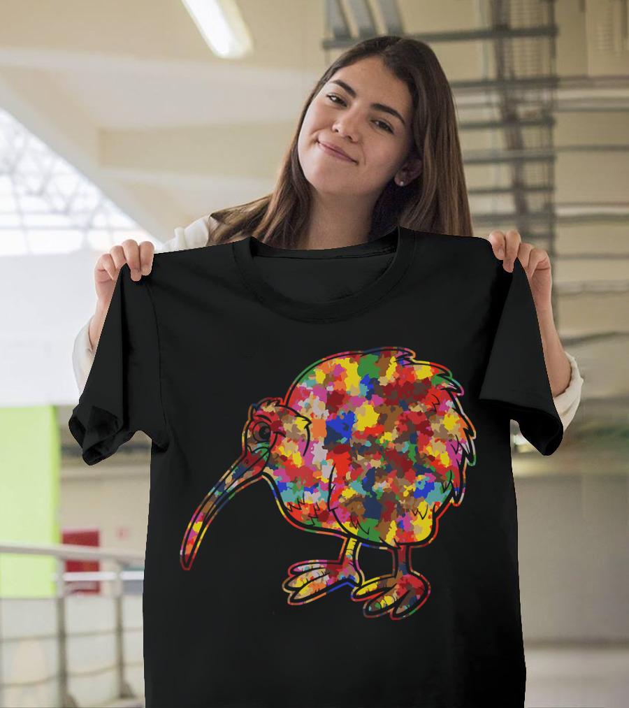 Kiwi Bird Colorful Cute Kiwi Bird T-Shirt