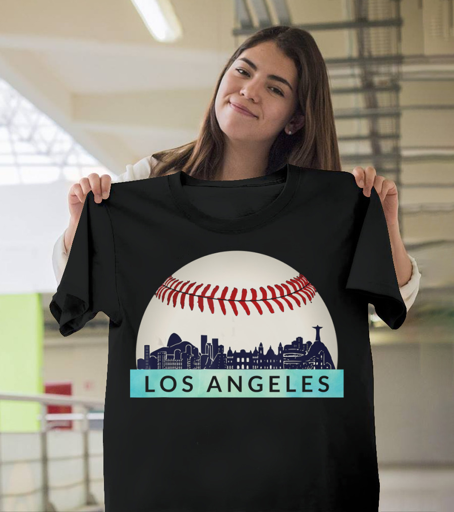 Los Angeles Baseball Skyline T-Shirt