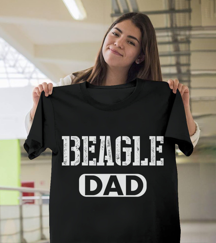 Beagle Dad Mens Funny Ideas Casual Wear T-Shirt