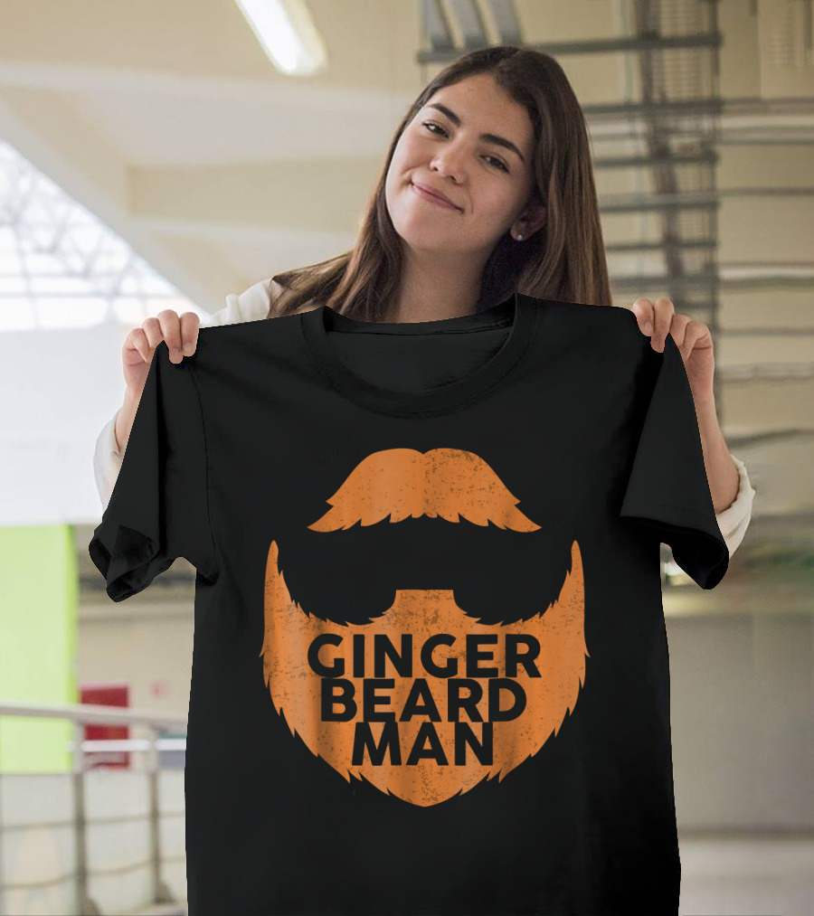 Ginger Beard Man Red Beard Mens T-Shirt