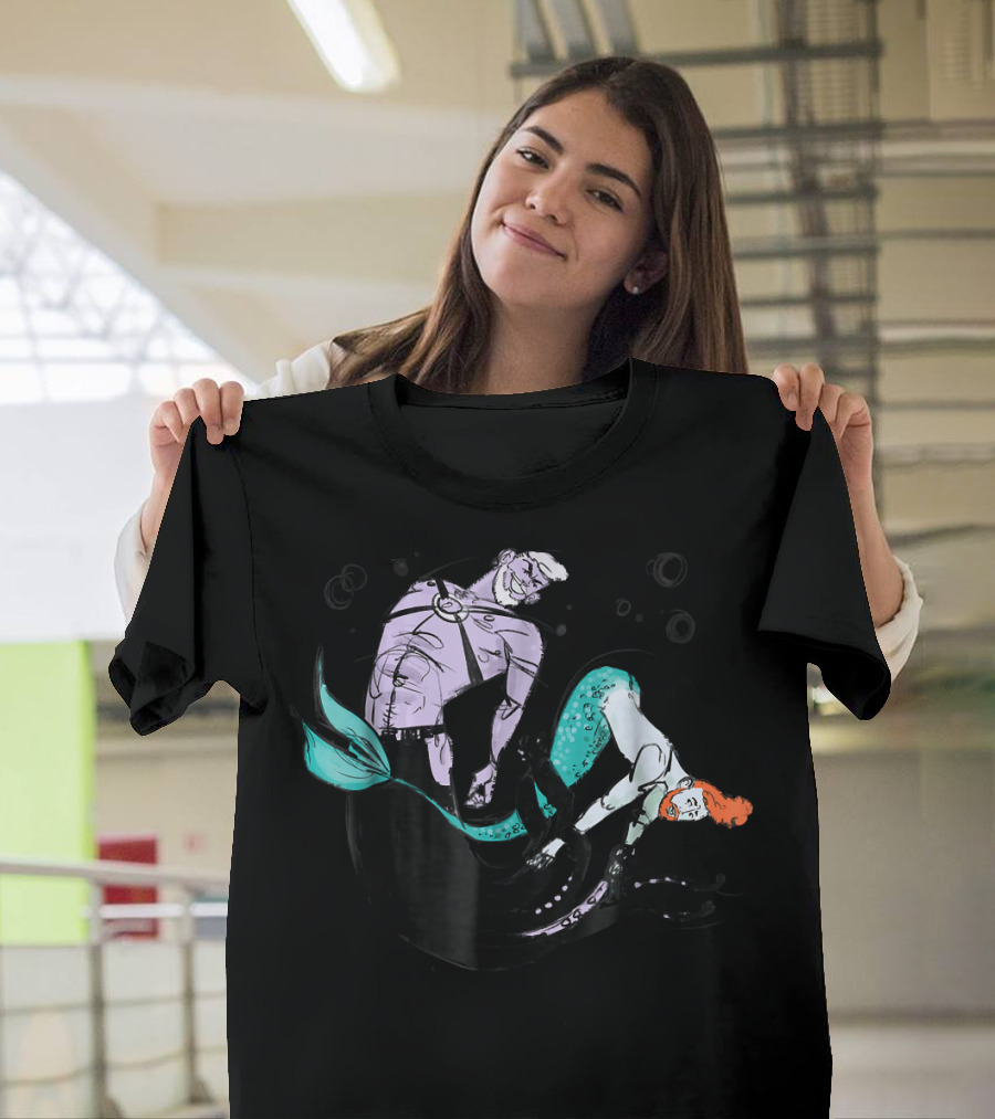 Merman Gayer Majestic Mer Beard Ga Fantasy Oceanic T-Shirt