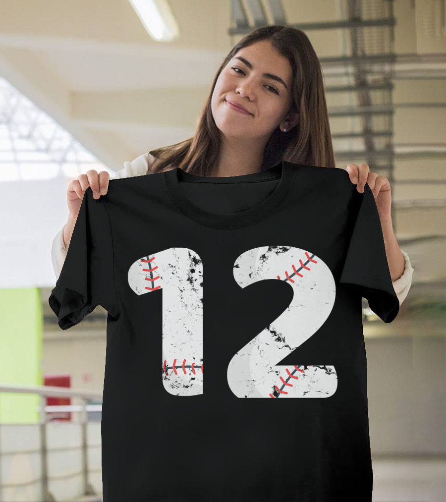 Number 12 Baseball T-Shirt