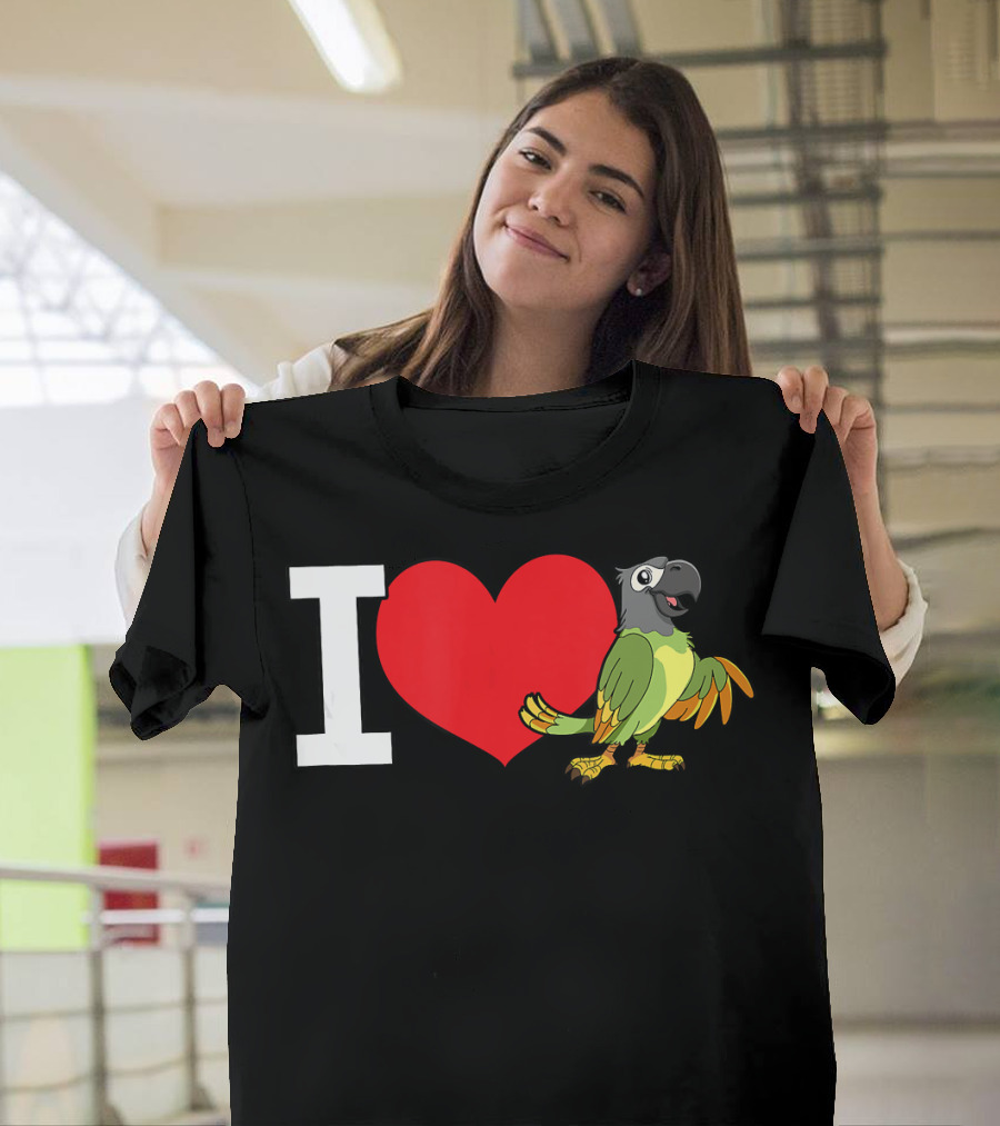 I Love Parrot Bird Pet Parrots T-Shirt