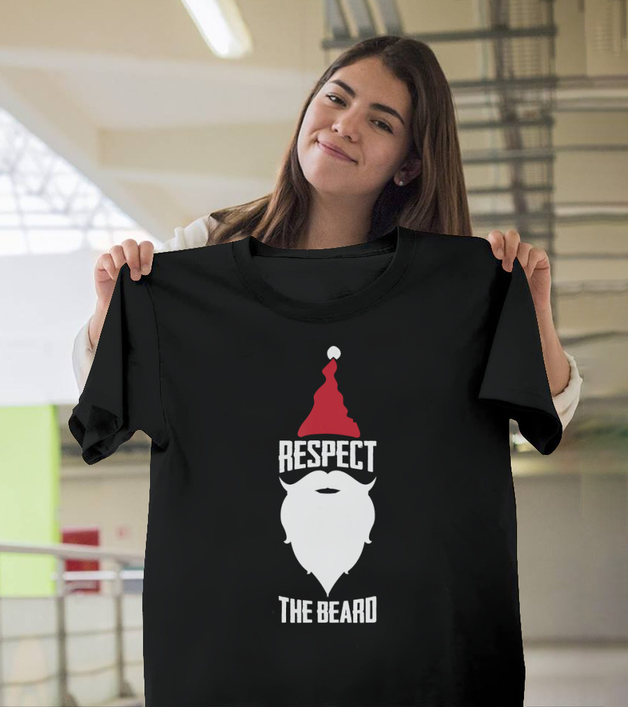 Respect The Beard Santa Claus Christmas Holiday T-Shirt