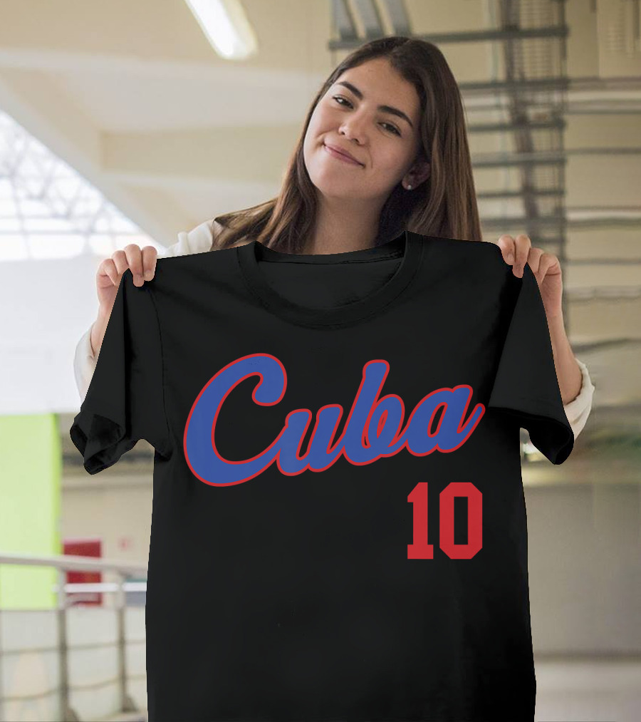 Cuba 10 Retro Baseball Remera Beisbo T-Shirt