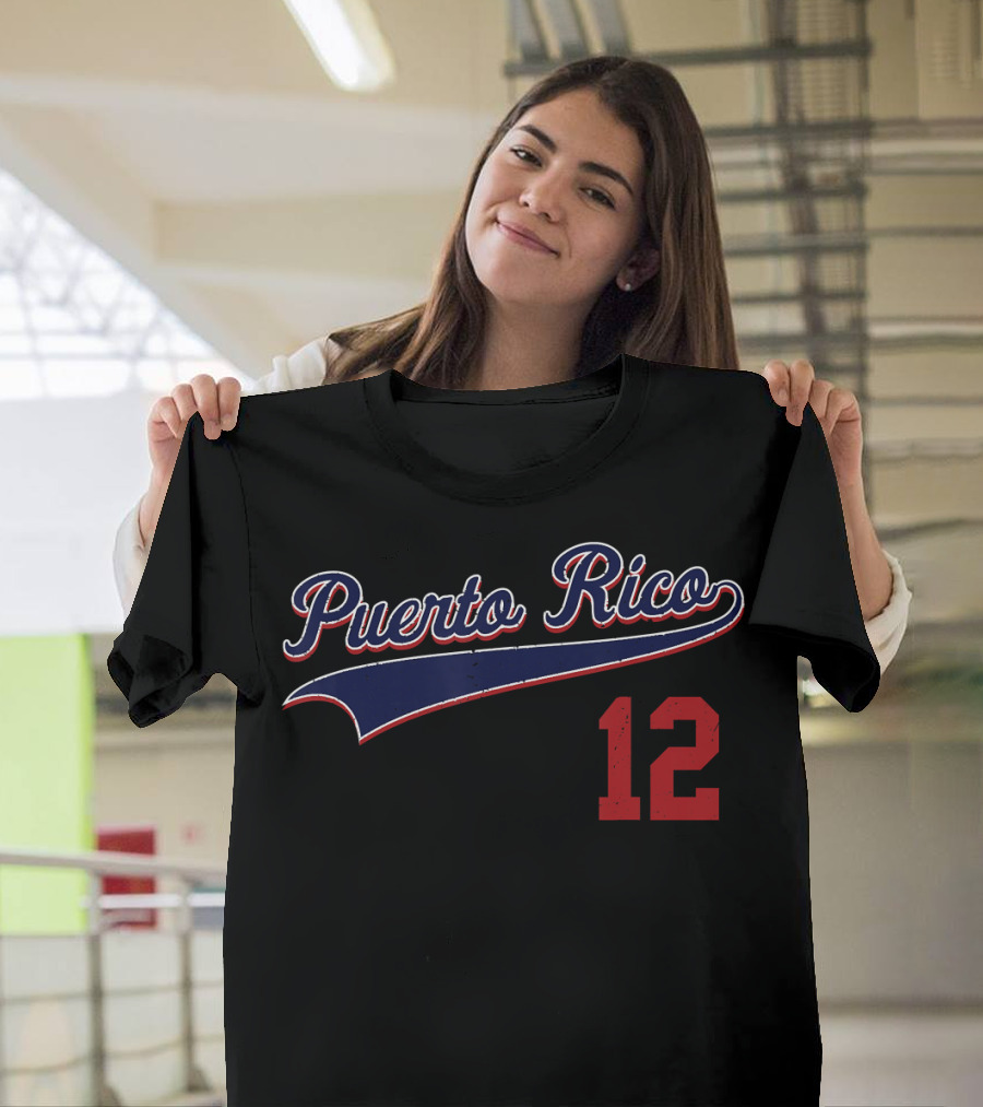 Puerto Rico Beisbol Jersey 12 T-Shirt