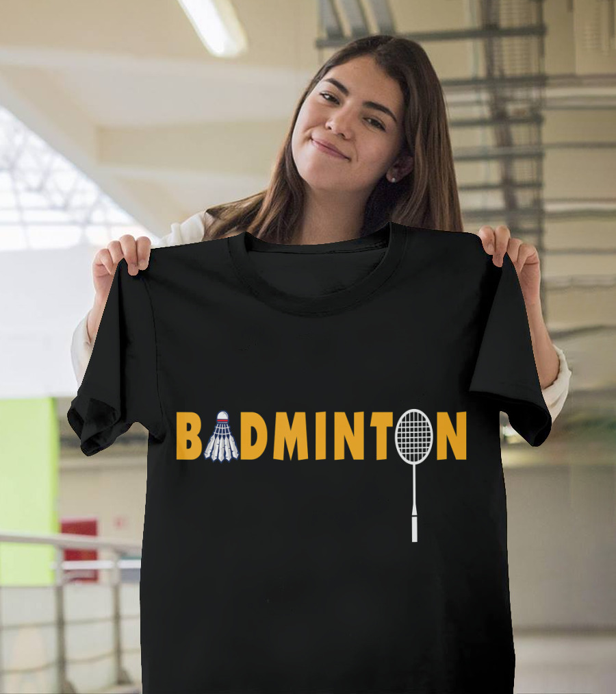 BADMINTON Shuttlecock Birdie Racket Shutt T-Shirt