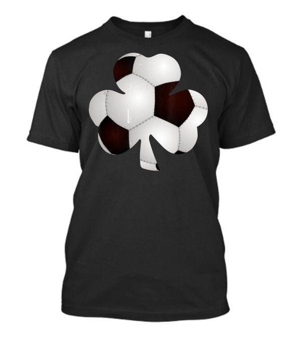 Soccer Ball Shamrock Funny Irish T-Shirt