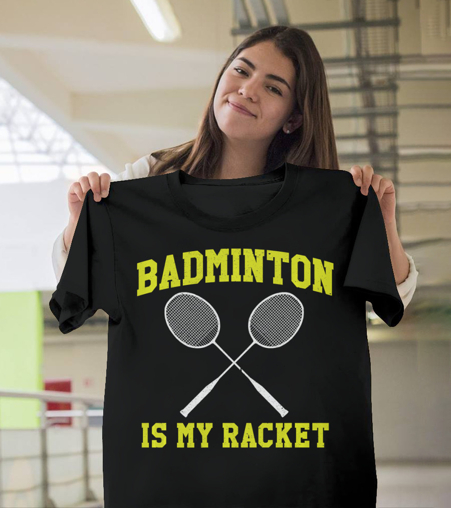 Badminton is My Racket Funny Novelty Kids T-Shirt