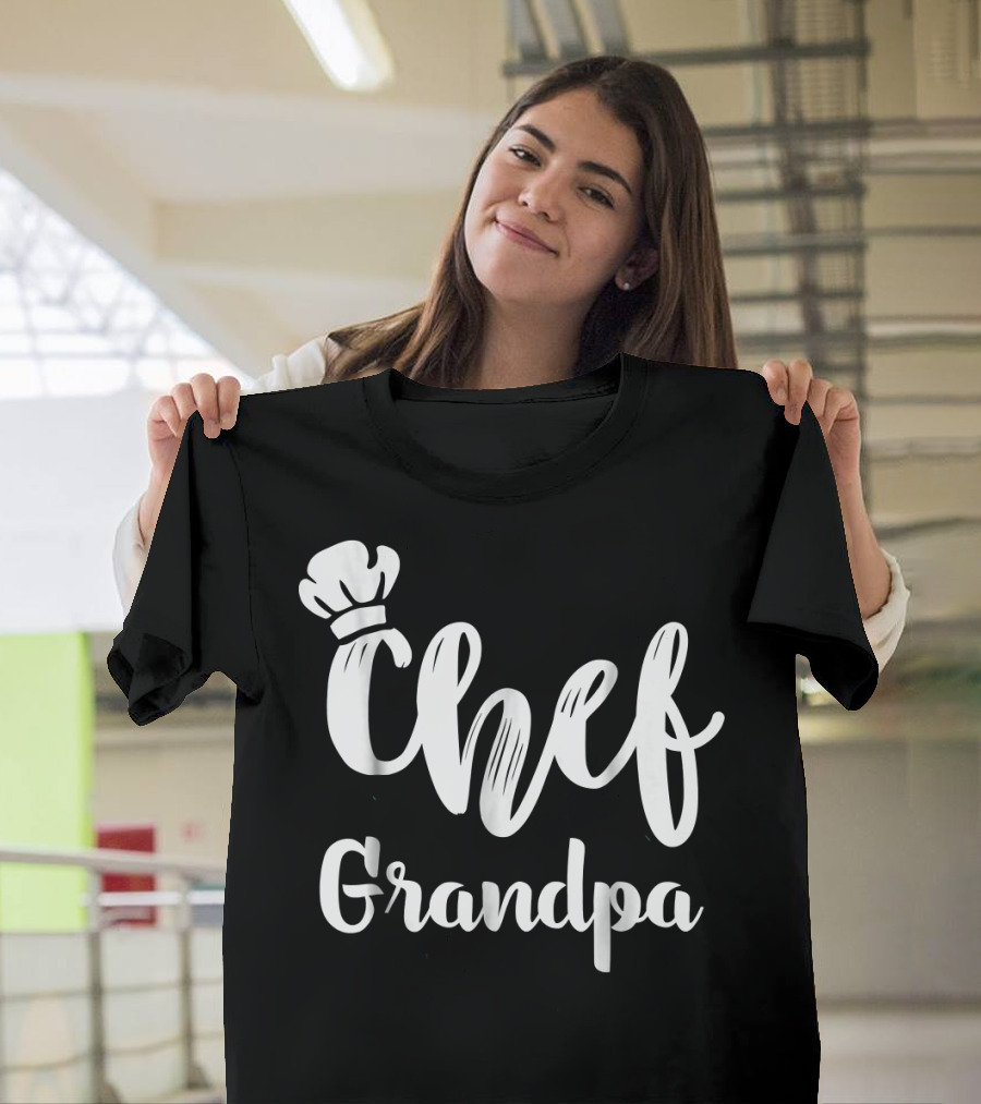 Chef Grandpa Grandfather Cooking T-Shirt