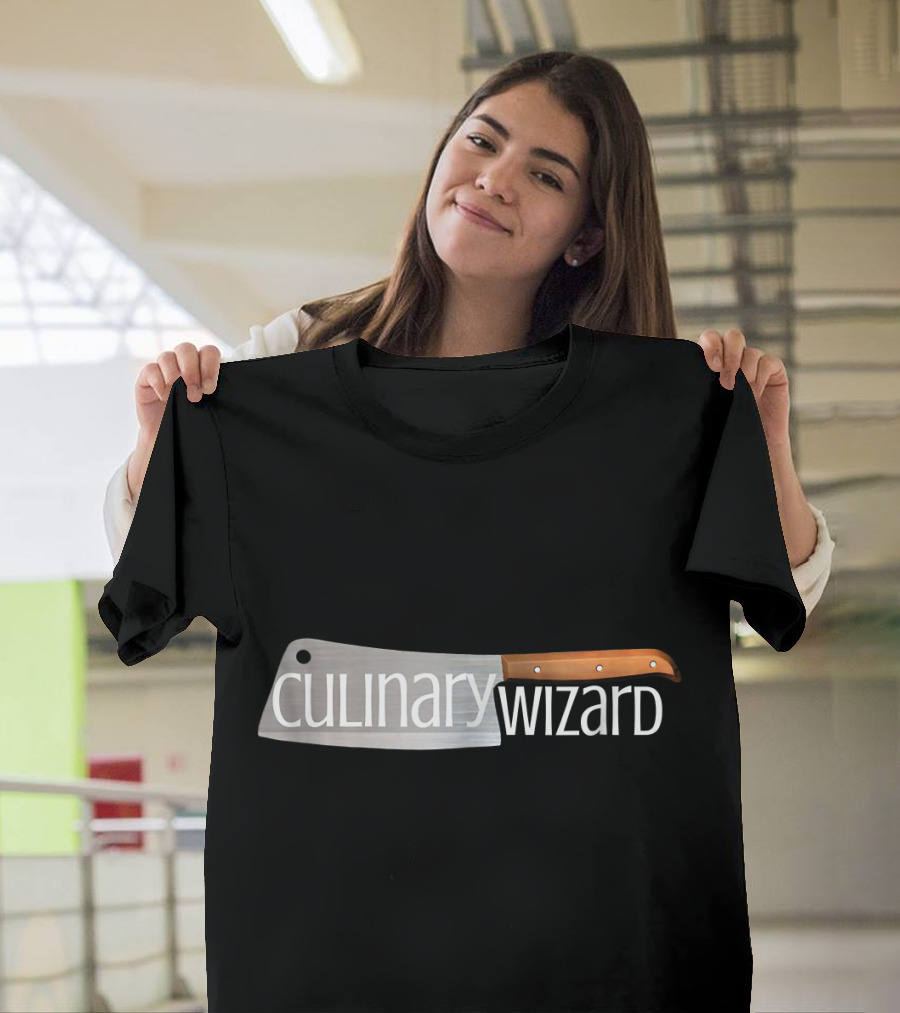 Culinary Wizard Cleaver Cook Chef T-Shirt