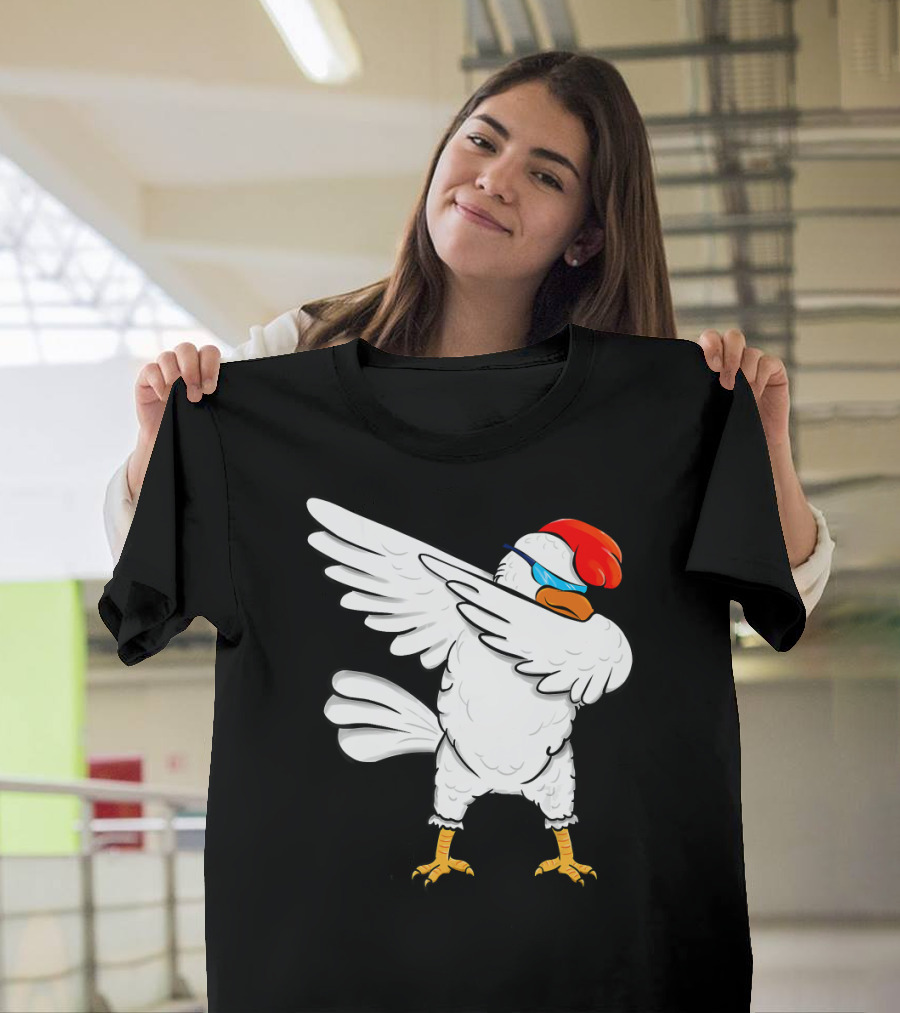 Funny Cool Dabbing Chicken Lover Dab T-Shirt