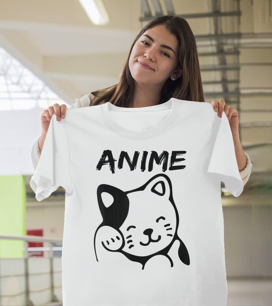 Anime Kawaii Japanese Cat T-Shirt