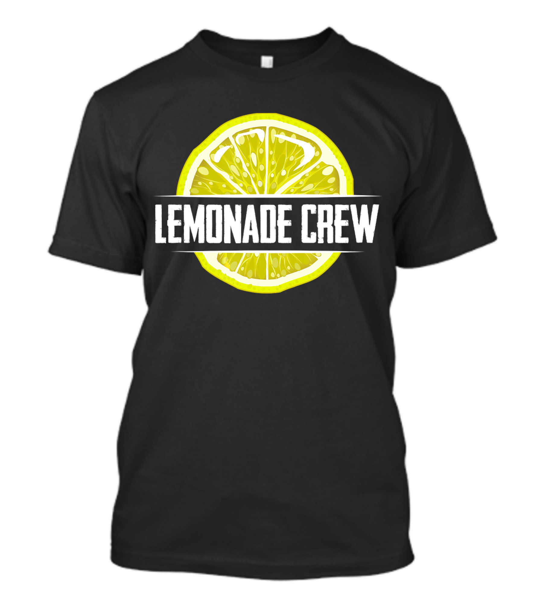 Lemonade Crew Funny Lemon Slice Stand Icons T-Shirt