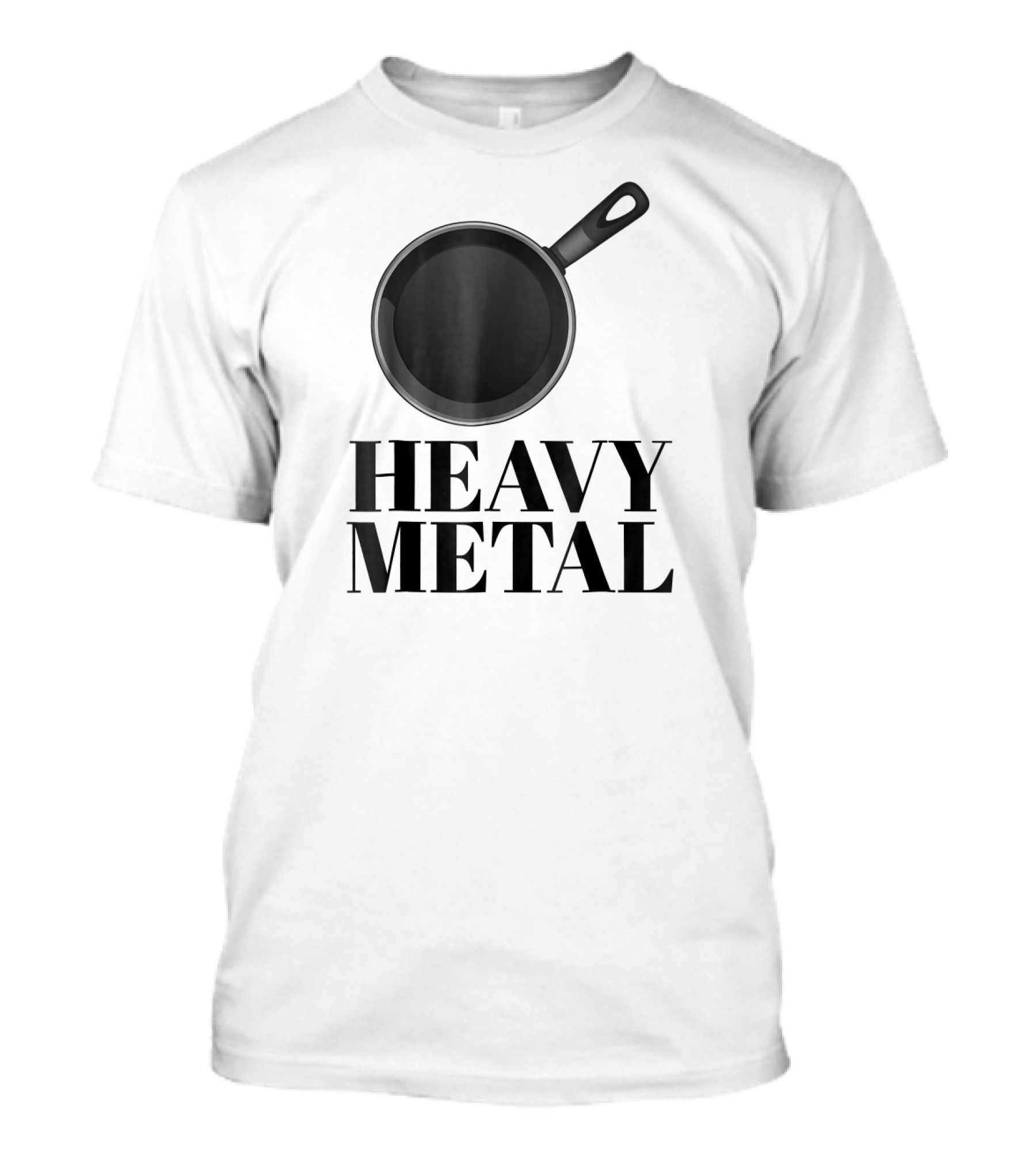 Heavy Metal Cast Iron Pan Cooking T-Shirt