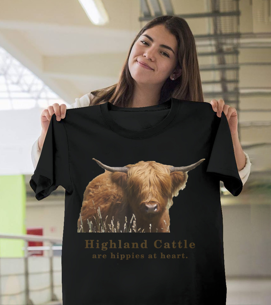 Highland Cattle Are Hippies at Heart T-Shirt