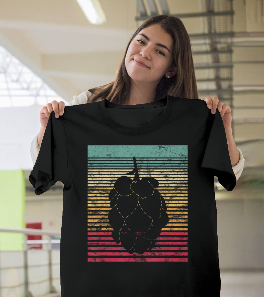 Vintage Hops Leaf Craft Beer Brew T-Shirt