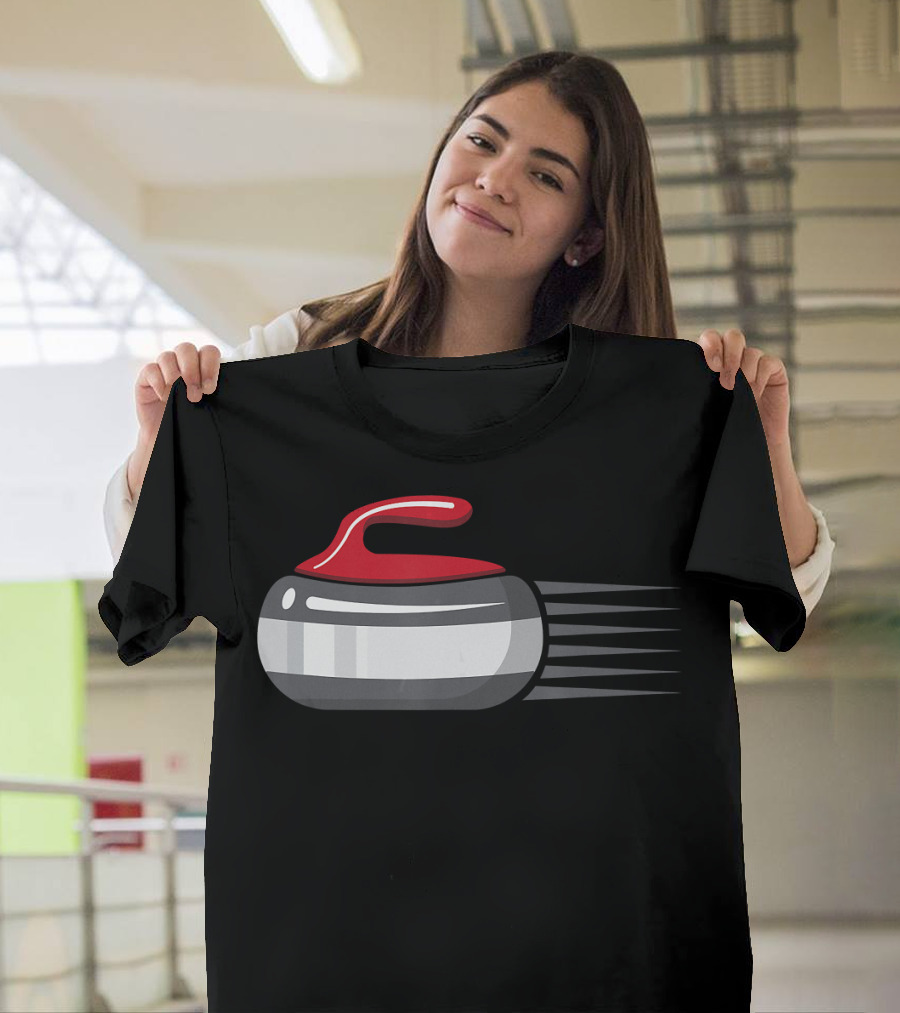 Speedy Curling Stone Humor T-Shirt