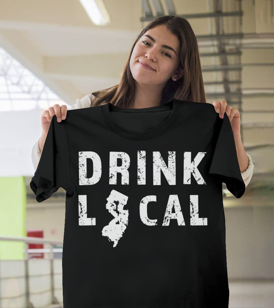 Drink Local New Jersey Craft Beer NJ Gard State T-Shirt