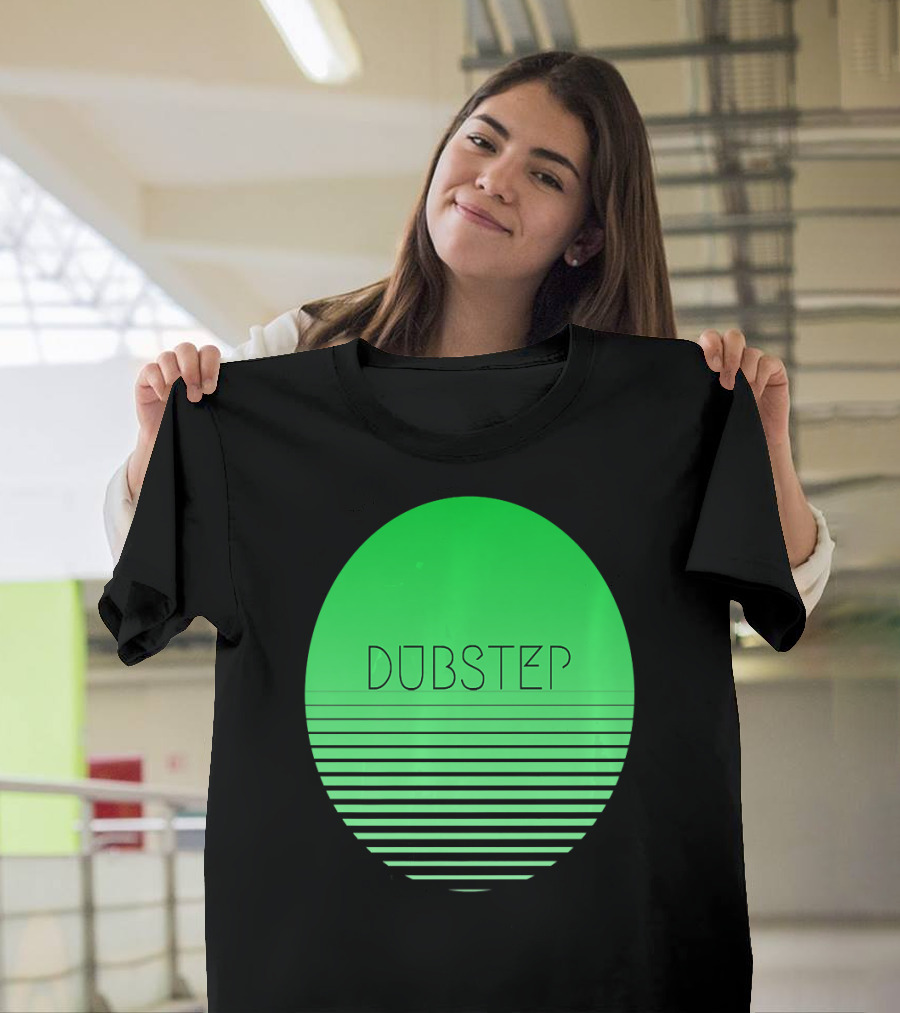 Dubstep Drum and Bass Junglist DnB EDM Green Oval Stripes T-Shirt