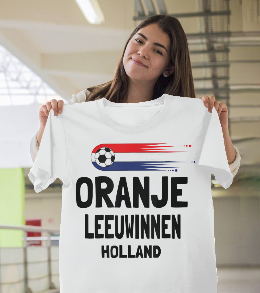 Oranje Leeuwinnen Holland Soccer Jersey Dutch Lionesses T-Shirt