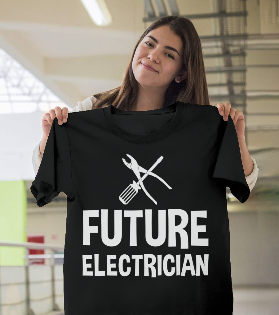 Future Electrician Kids Children Electric Tools T-Shirt