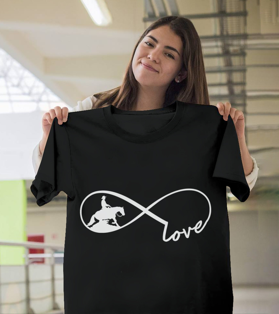 Infinity Love Equestrians Reining Horse T-Shirt