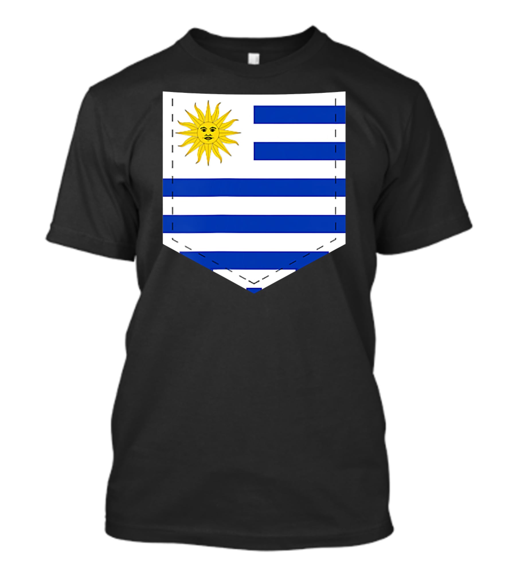Uruguay Flag Emblem With Iconic Sun T-Shirt