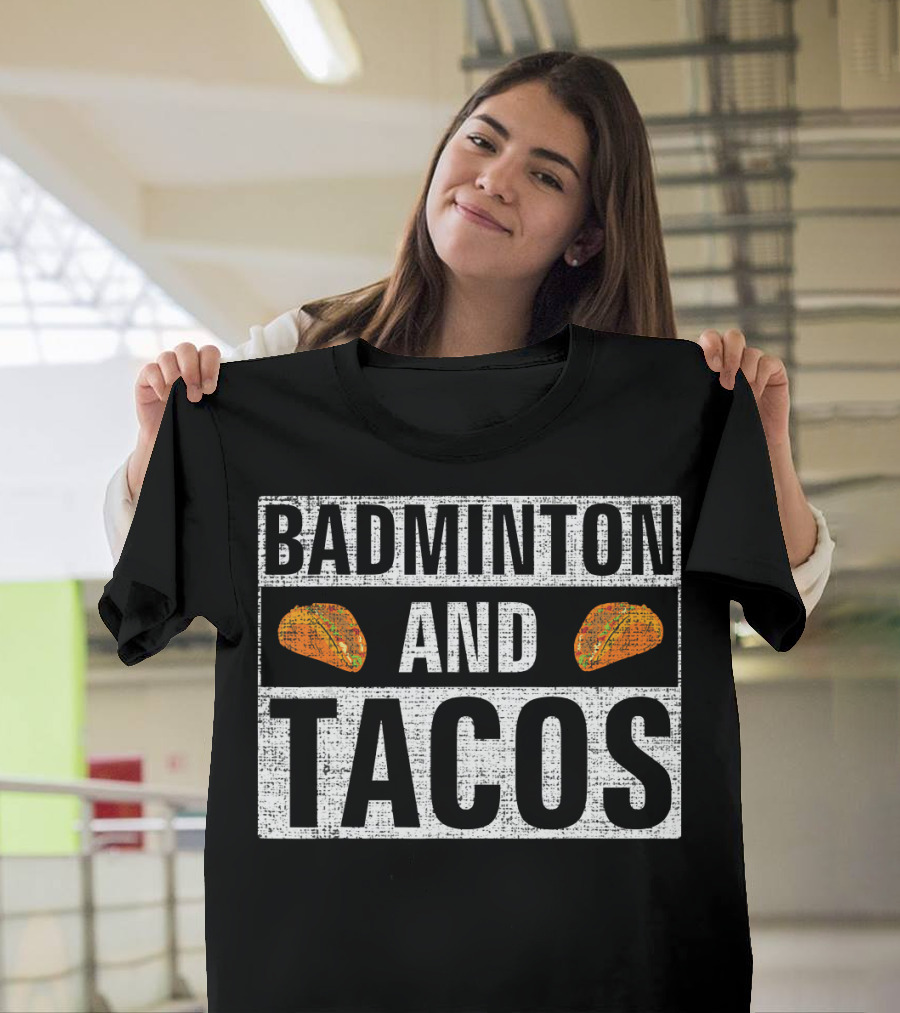 Badminton and Tacos Vintage Style Retro Vibes T-Shirt