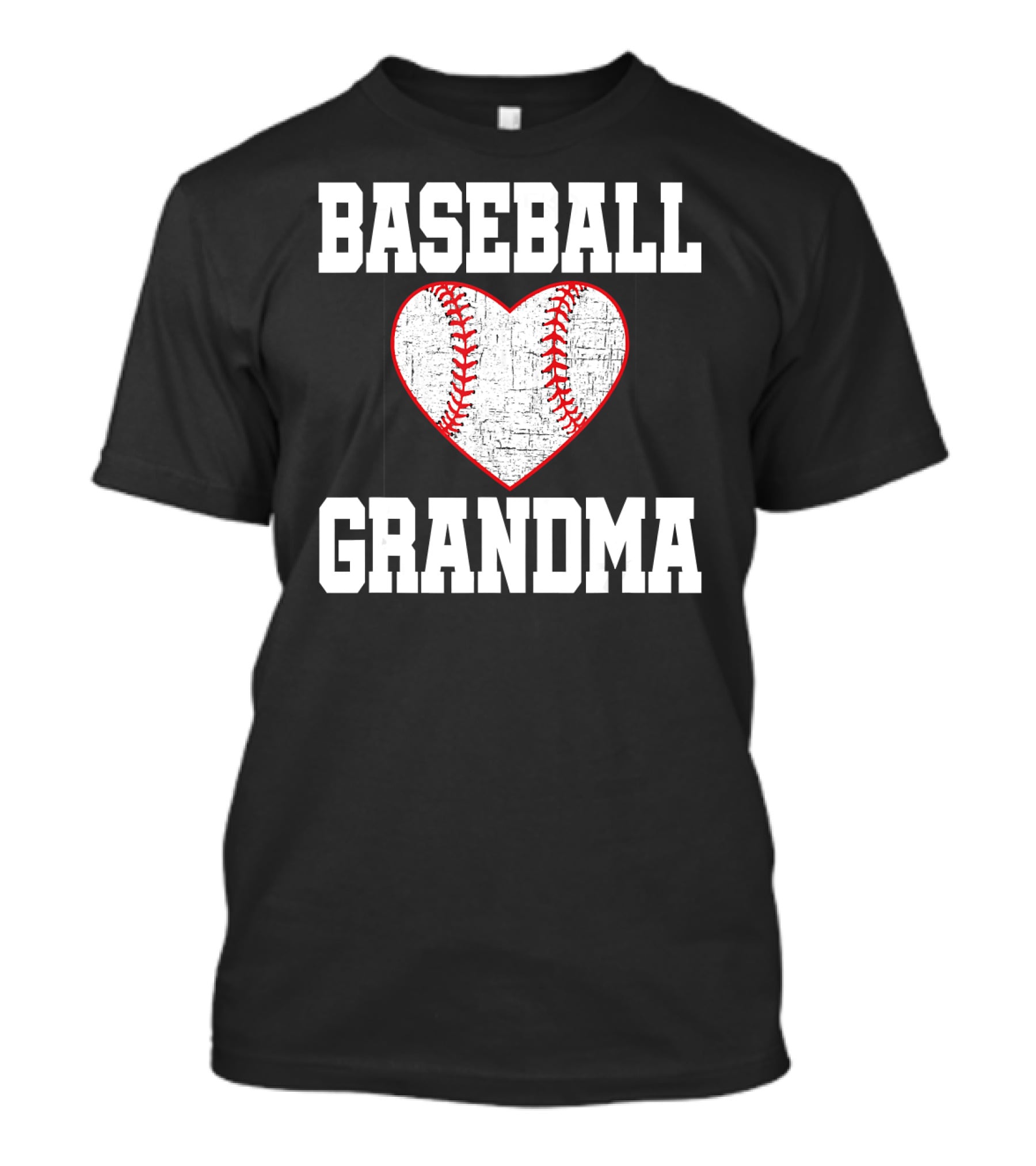 Baseball Grandma Vintage Heart T-Shirt
