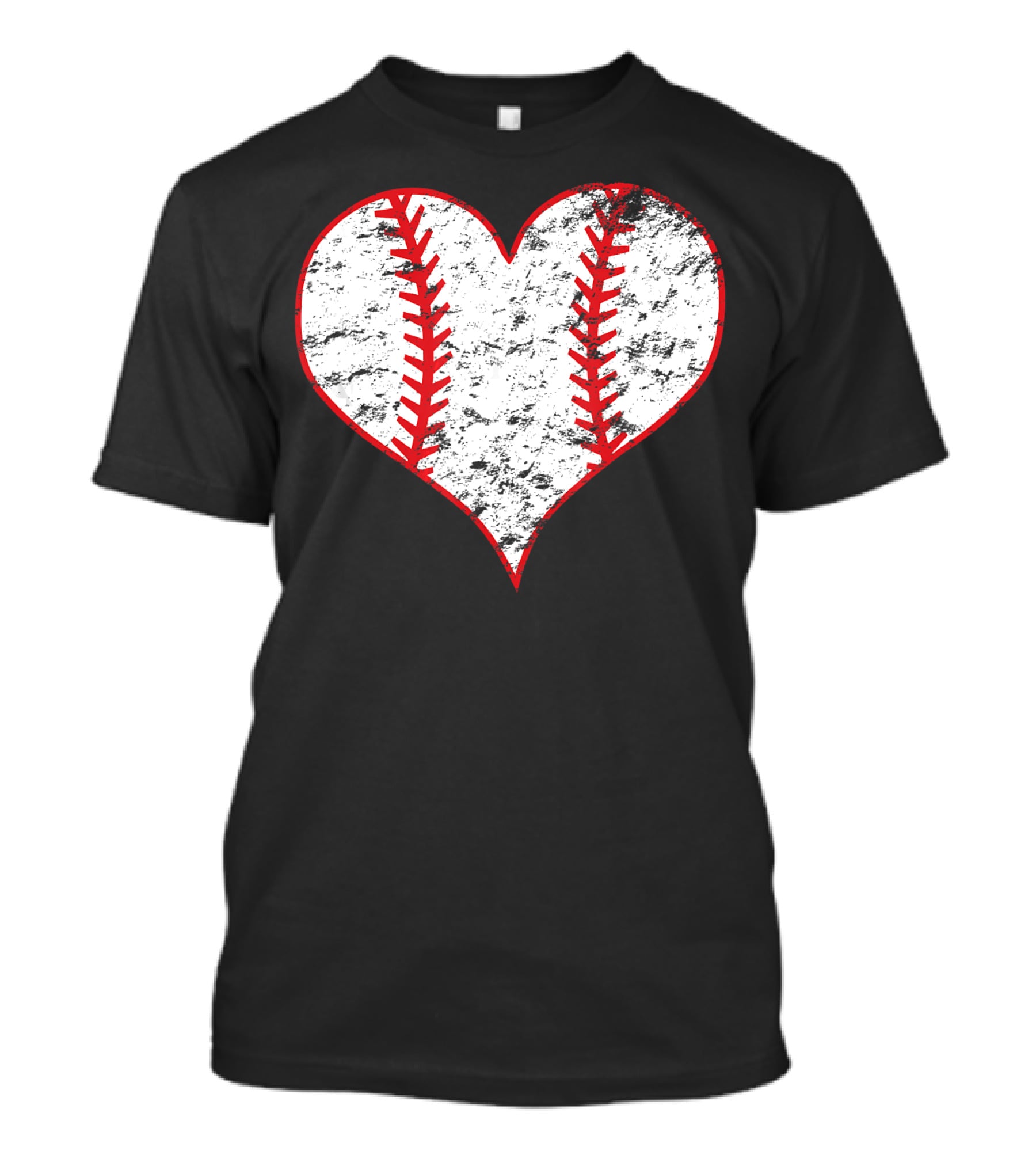 Vintage Heart Shaped Baseball Love T-Shirt