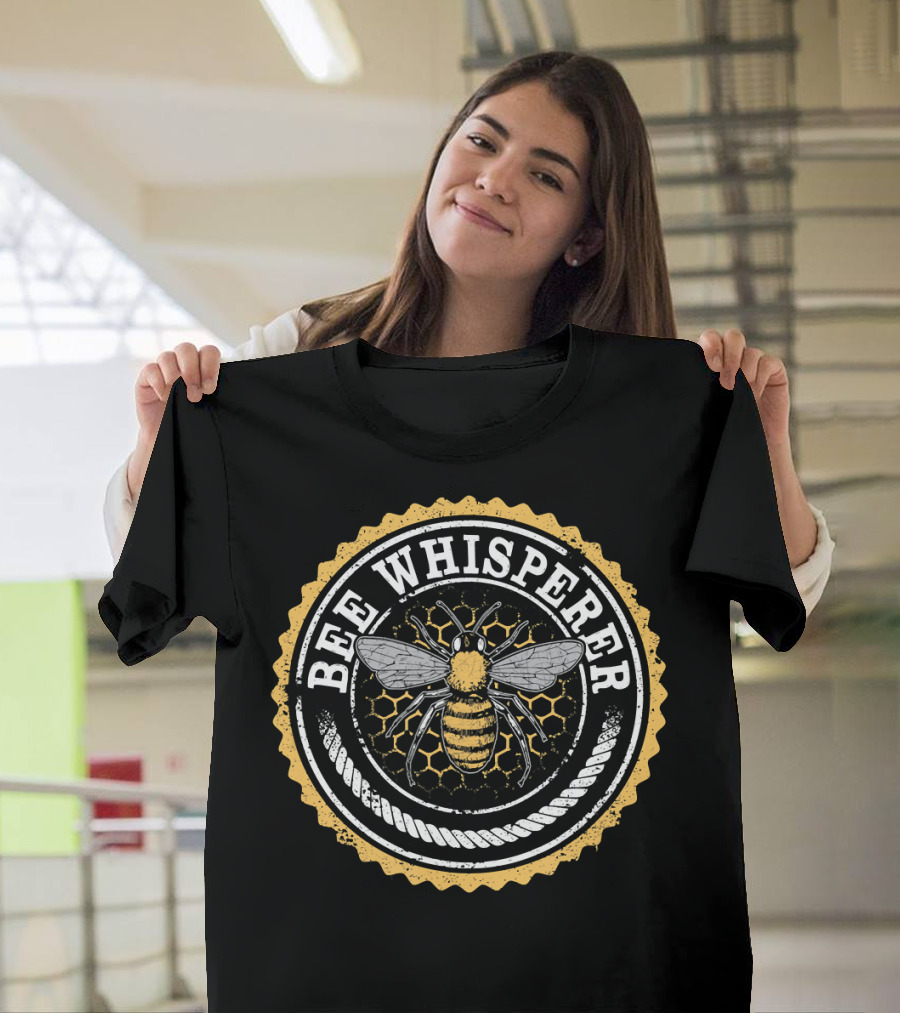 Bee Whisperer Vintage Honeycomb Beekeeper T-Shirt