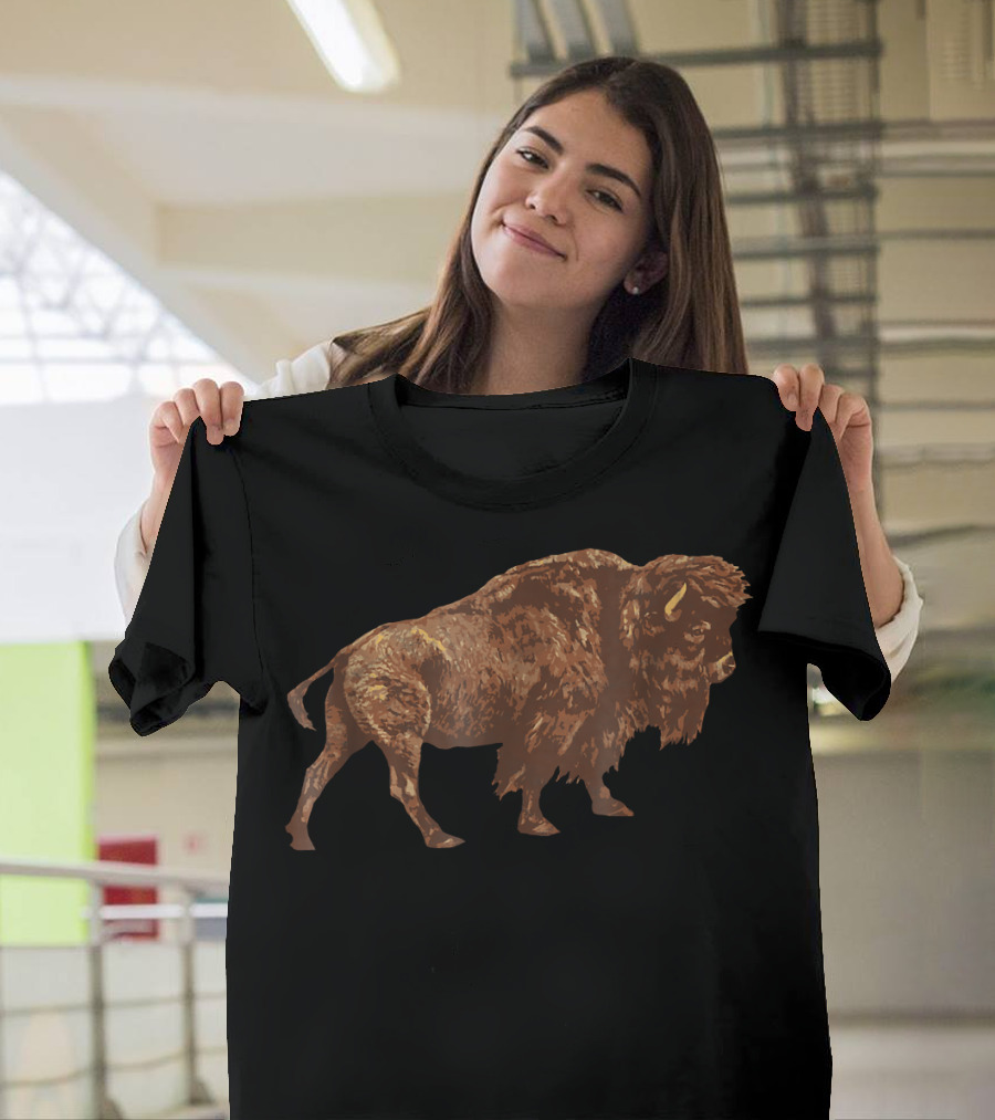 Vintage American Buffalo Bison Explorer T-Shirt