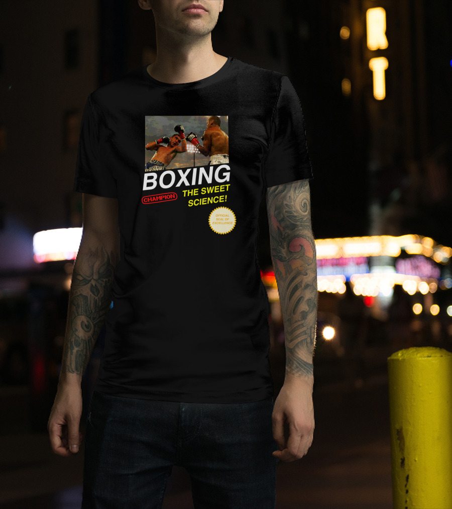 BOXING Champion The Sweet Science 8 Bit Video Game T-Shirt