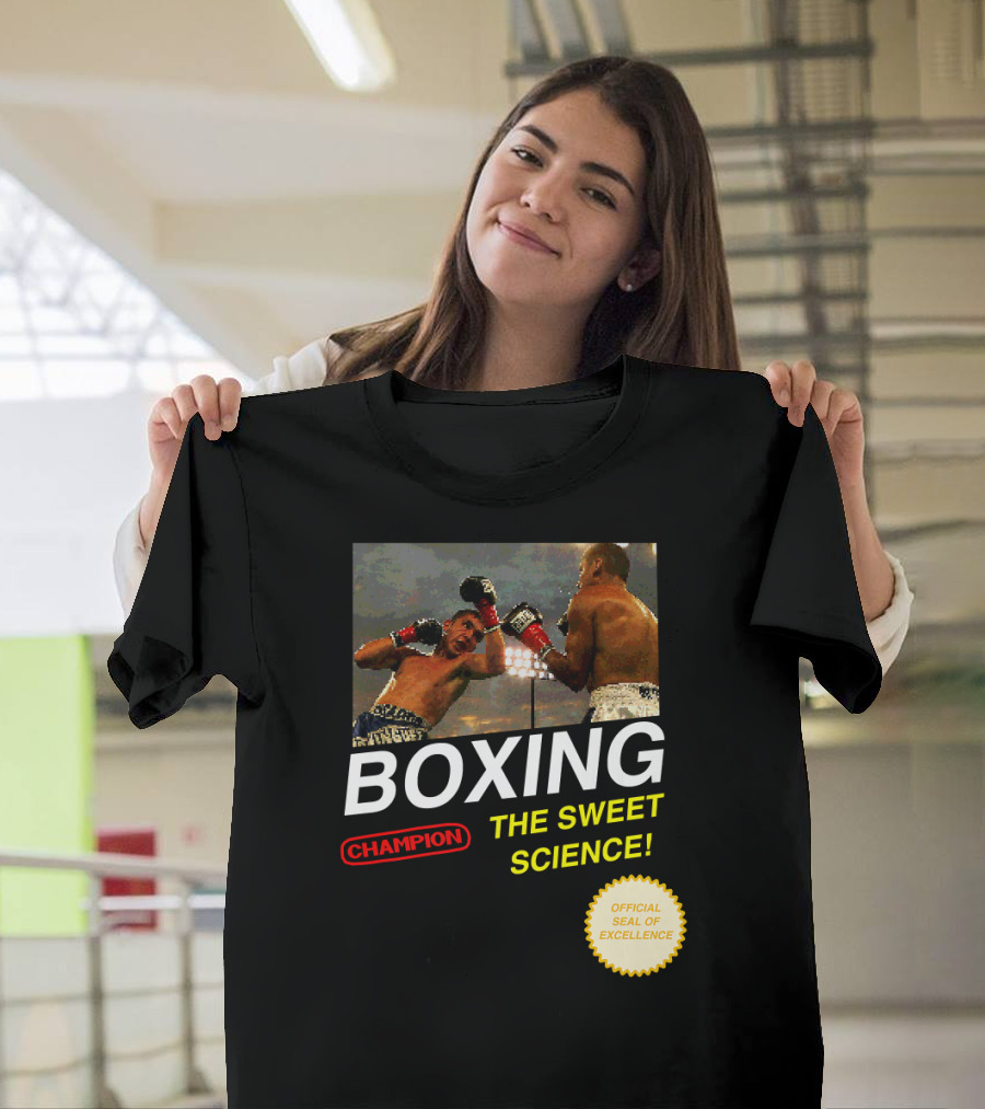 BOXING Champion The Sweet Science 8 Bit Video Game T-Shirt