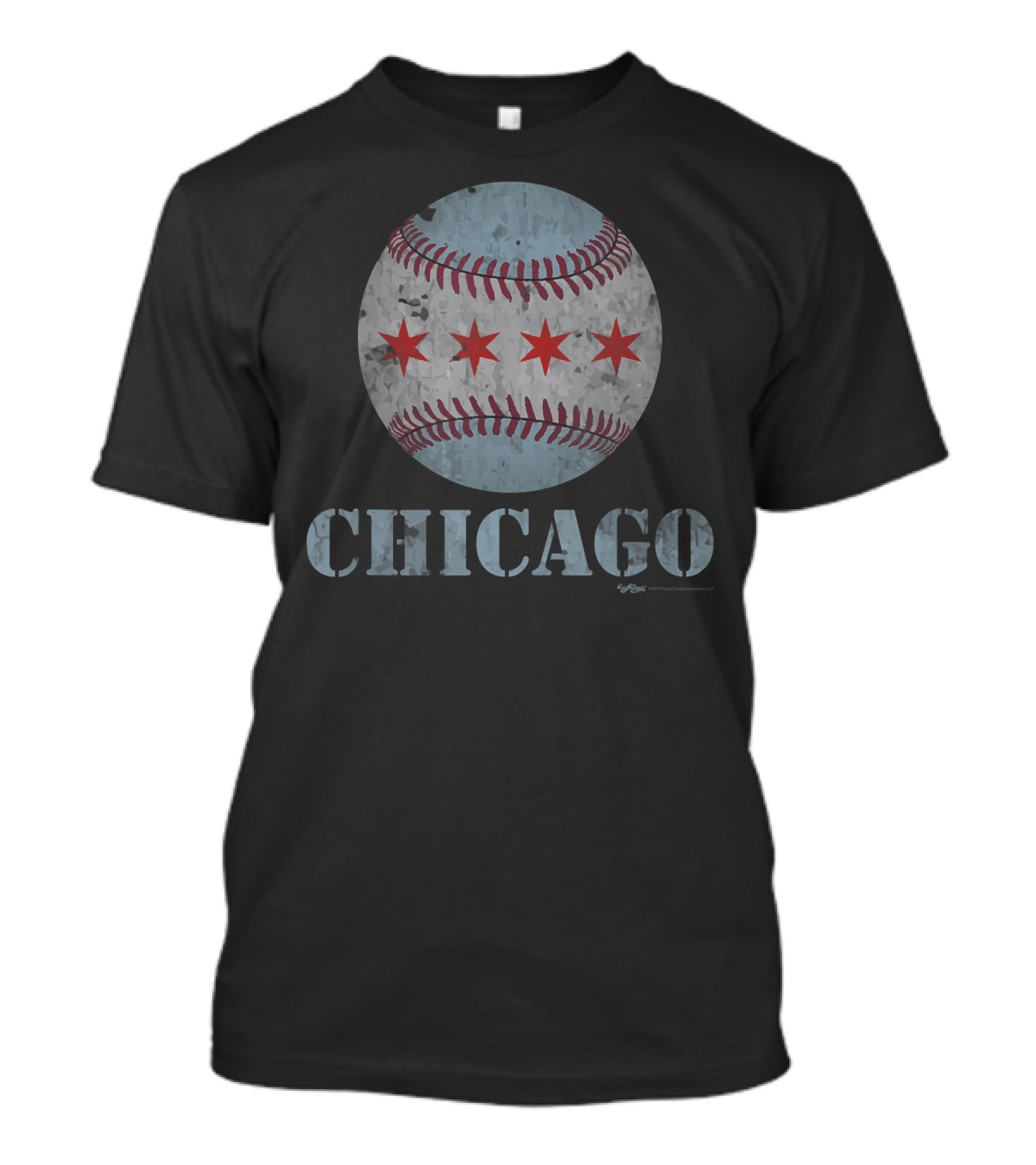 Chicago Baseball Stars Vintage Flag T-Shirt